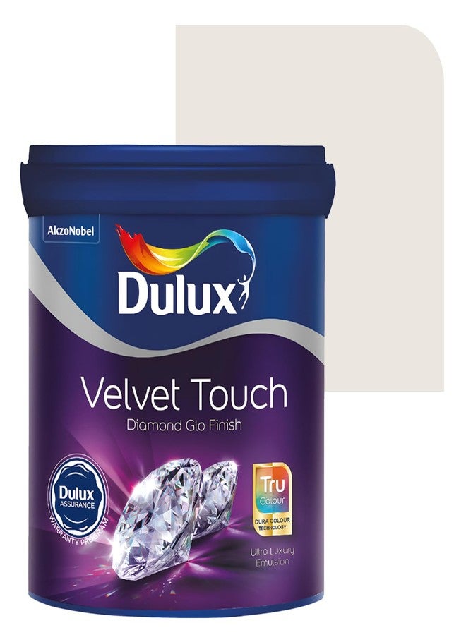 ديولكس دهان دولوكس دايموند جلو سوبر بريميوم الداخلي للجدران مع ضمان لمدة 6 سنوات | دهان قابل للغسل ومتين | ألوان غنية، كثيفة، وناعمة، أبيض (1 لتر، أبيض طبيعي) - Image 1